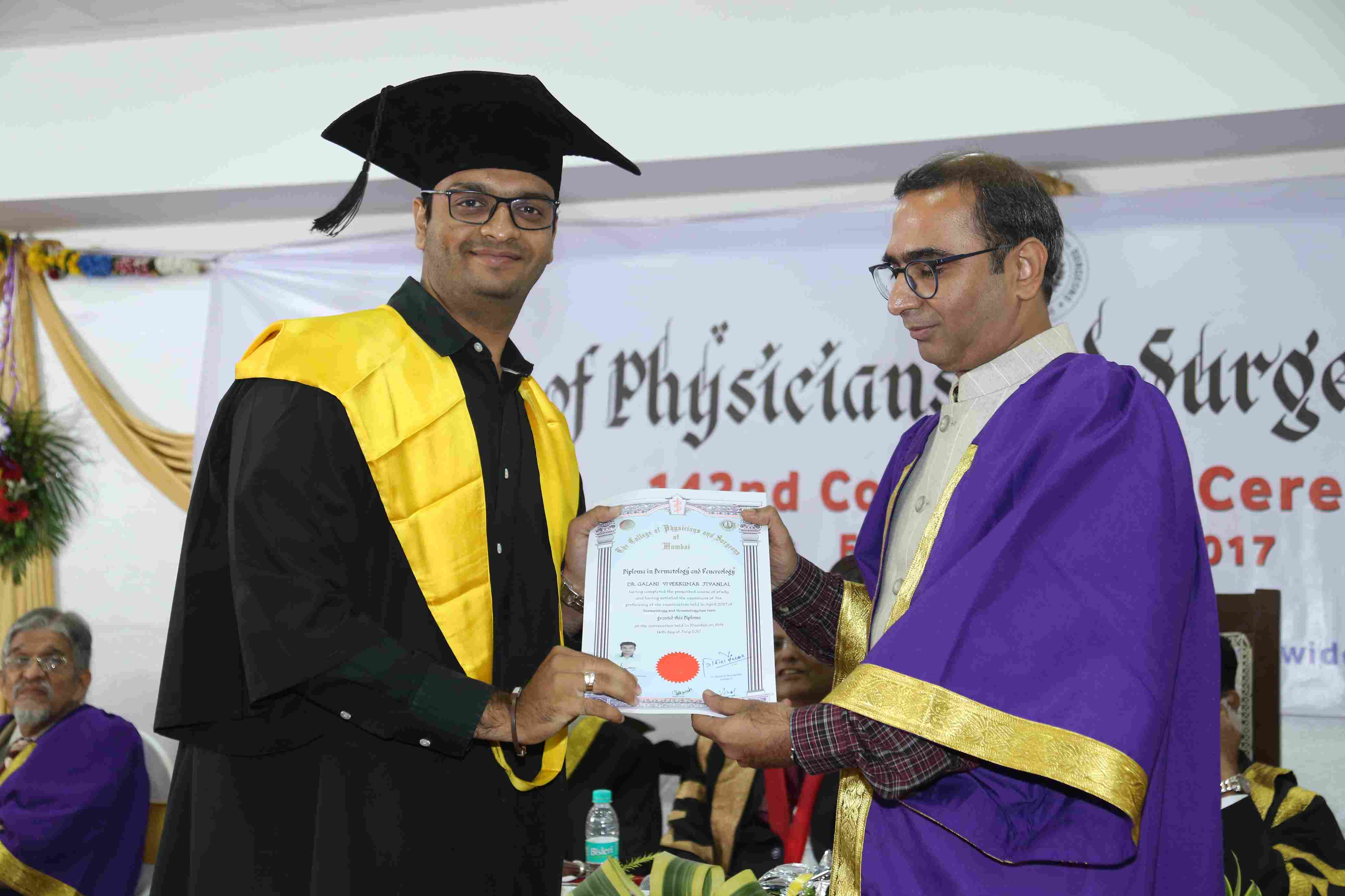 Dr. Vivek Galani received Dermatologist Degree 11zon